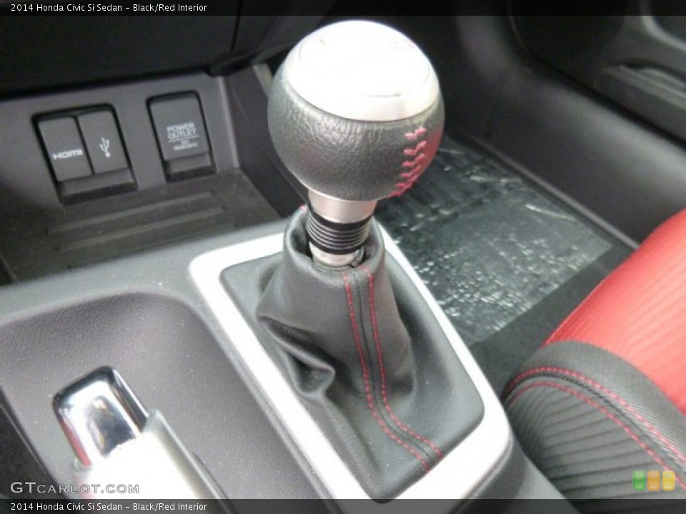 Black/Red Interior Transmission for the 2014 Honda Civic Si Sedan #107987708