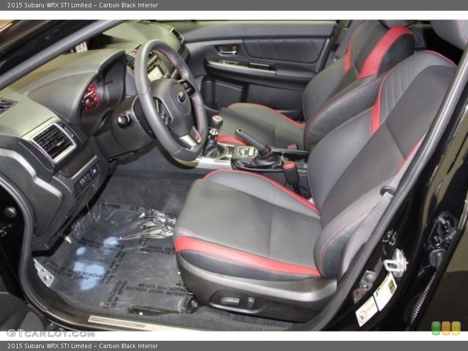 Carbon Black Interior Front Seat for the 2015 Subaru WRX STI Limited #107987774