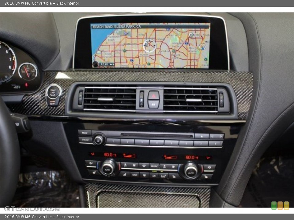 Black Interior Navigation for the 2016 BMW M6 Convertible #107992391