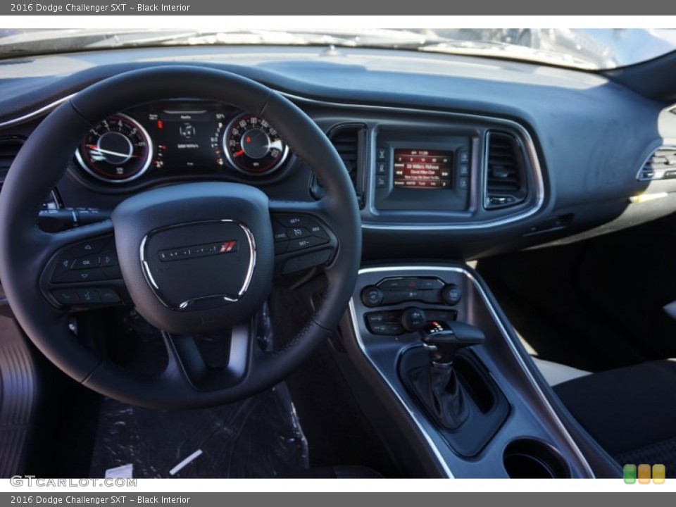 Black Interior Dashboard for the 2016 Dodge Challenger SXT #107993156