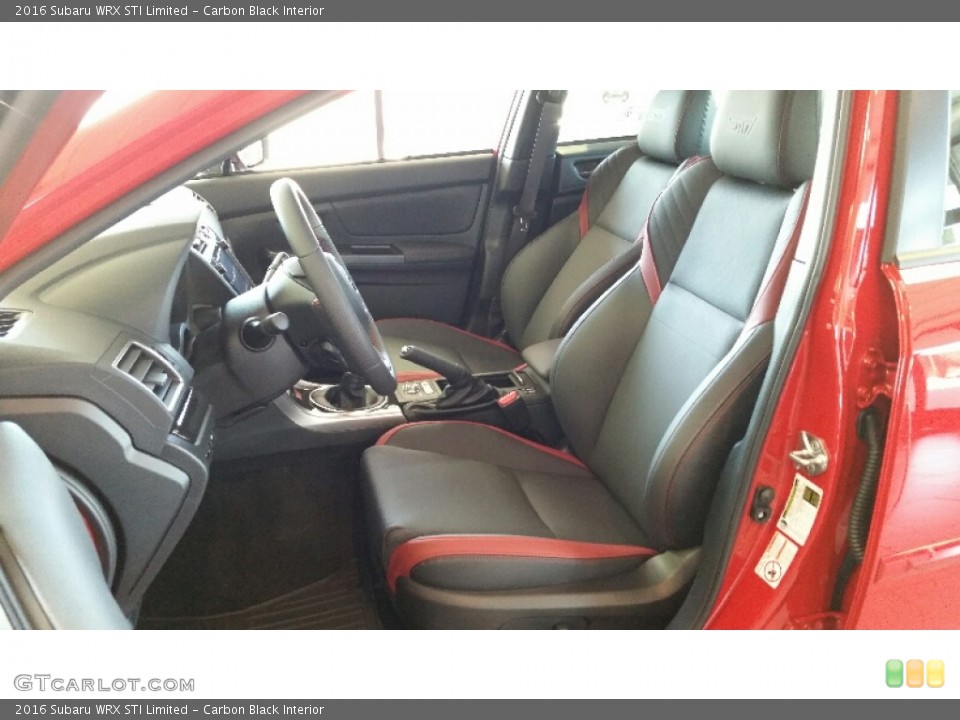 Carbon Black Interior Front Seat for the 2016 Subaru WRX STI Limited #107996831