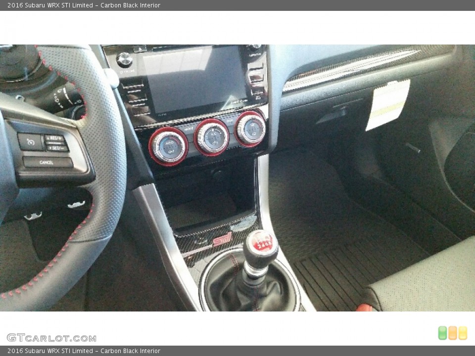 Carbon Black Interior Transmission for the 2016 Subaru WRX STI Limited #107996858