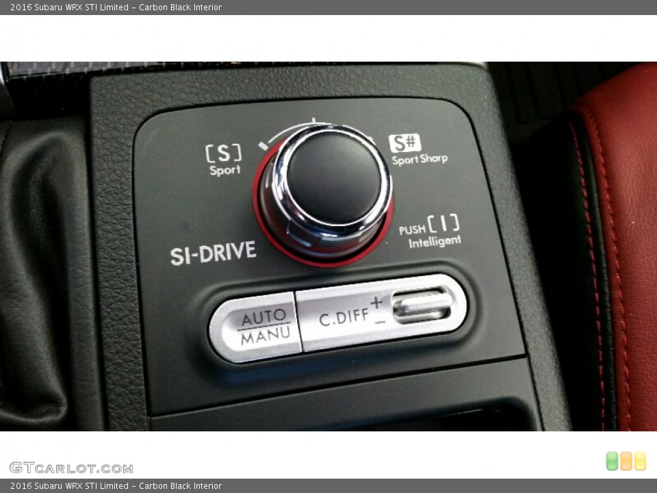 Carbon Black Interior Controls for the 2016 Subaru WRX STI Limited #107996879