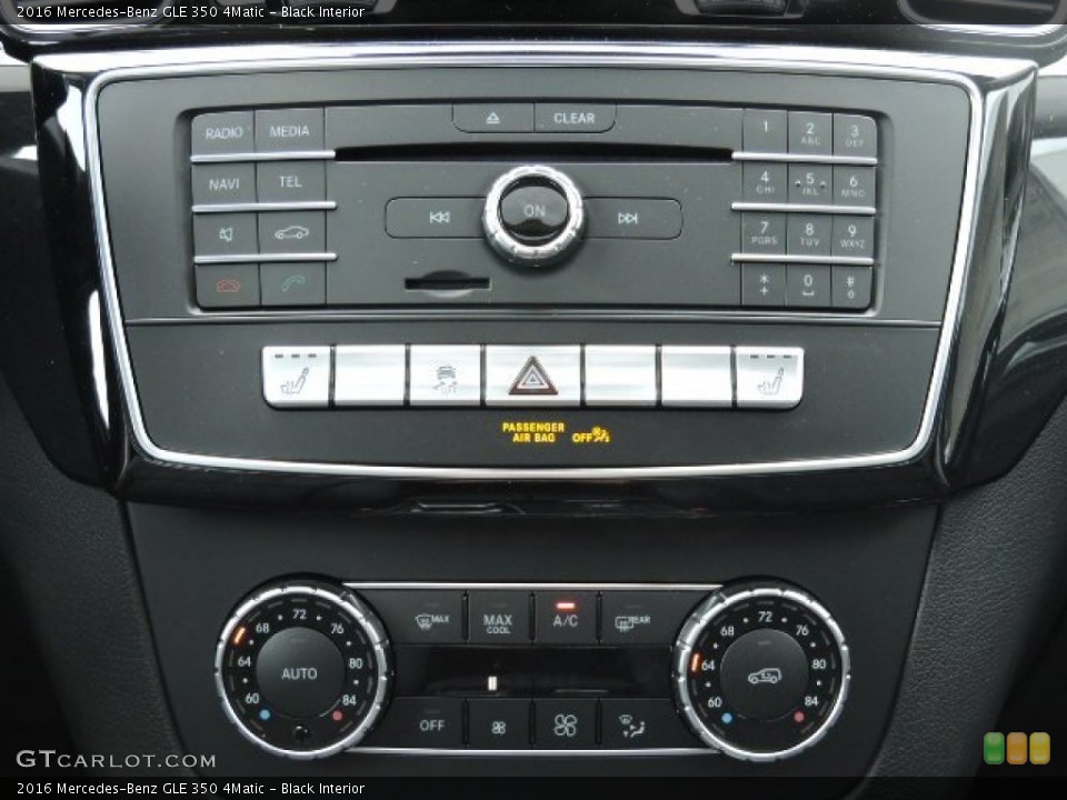 Black Interior Controls for the 2016 Mercedes-Benz GLE 350 4Matic #107999003