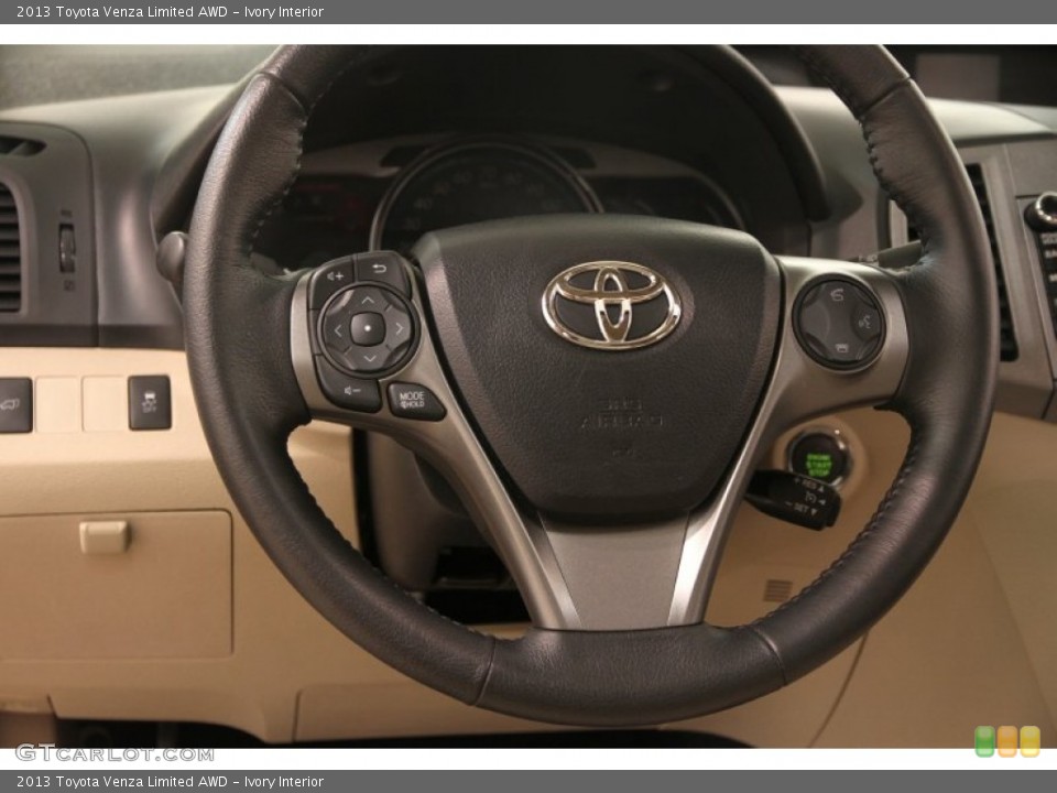 Ivory Interior Steering Wheel for the 2013 Toyota Venza Limited AWD #107999654