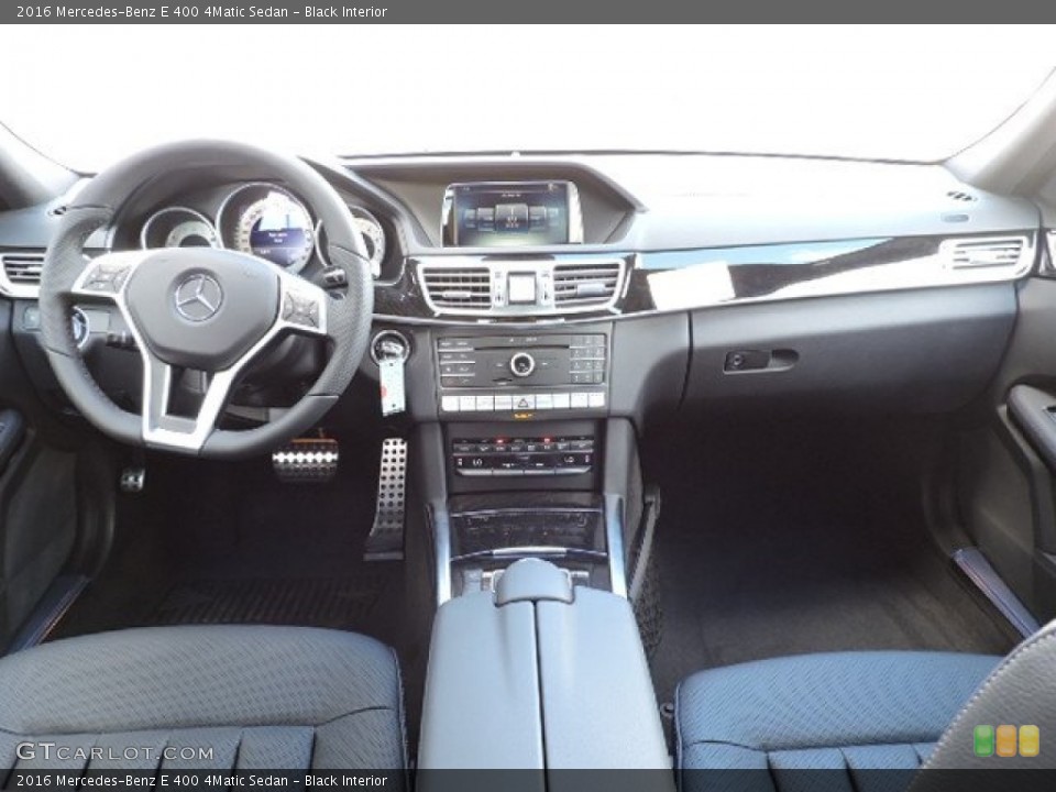 Black Interior Dashboard for the 2016 Mercedes-Benz E 400 4Matic Sedan #108000197