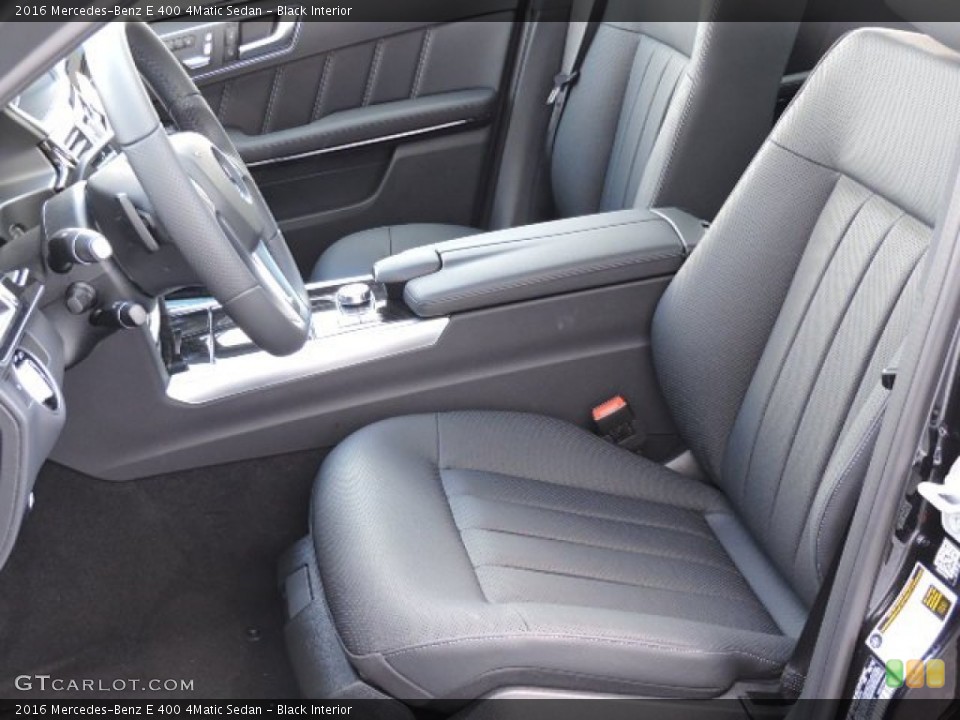 Black Interior Front Seat for the 2016 Mercedes-Benz E 400 4Matic Sedan #108000236