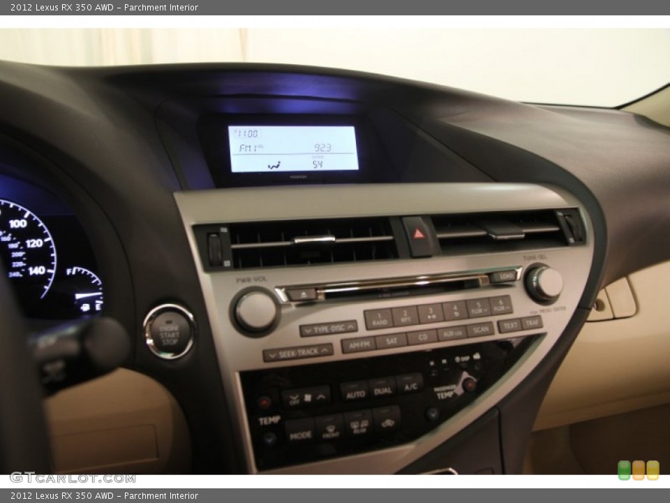 Parchment Interior Controls for the 2012 Lexus RX 350 AWD #108001364