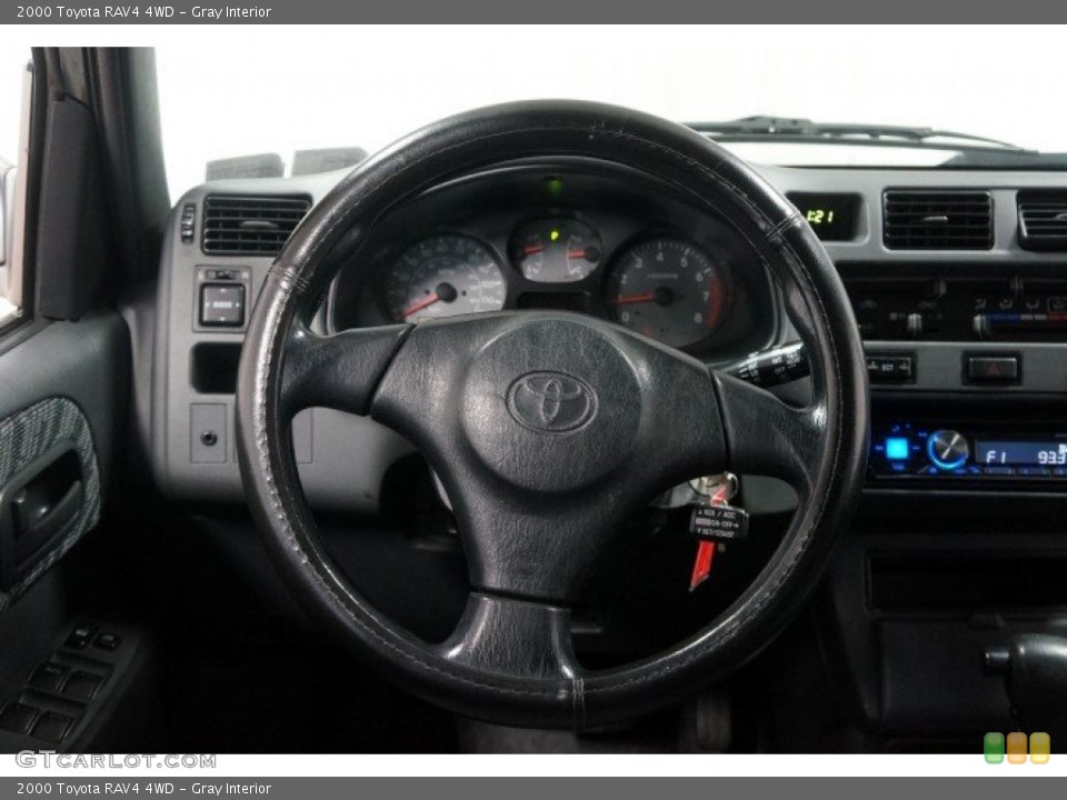 Gray Interior Steering Wheel for the 2000 Toyota RAV4 4WD #108001904