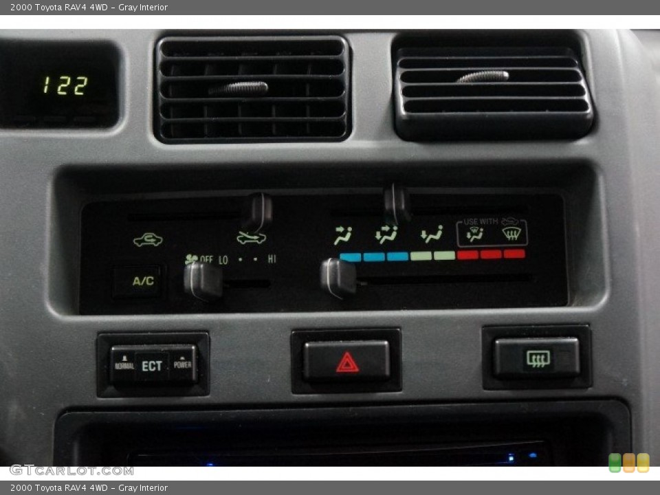 Gray Interior Controls for the 2000 Toyota RAV4 4WD #108002042