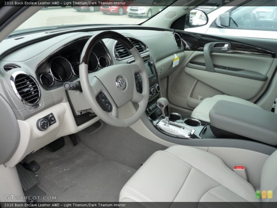 Light Titanium/Dark Titanium Interior Prime Interior for the 2016 Buick Enclave Leather AWD #108003762