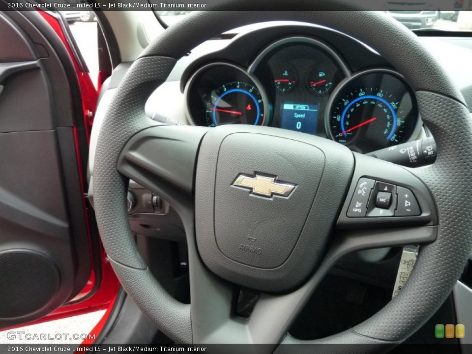Jet Black/Medium Titanium Interior Steering Wheel for the 2016 Chevrolet Cruze Limited LS #108004949