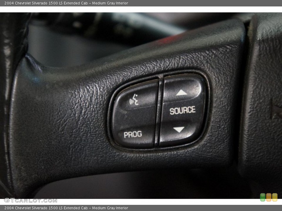 Medium Gray Interior Controls for the 2004 Chevrolet Silverado 1500 LS Extended Cab #108007634