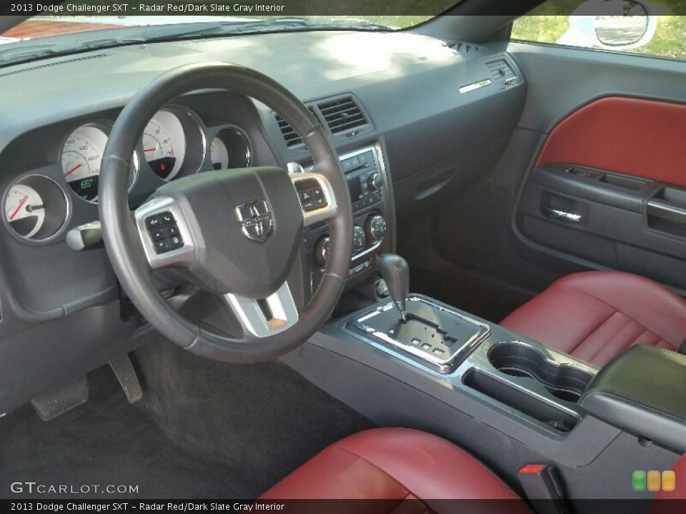 Radar Red/Dark Slate Gray Interior Photo for the 2013 Dodge Challenger SXT #108013124