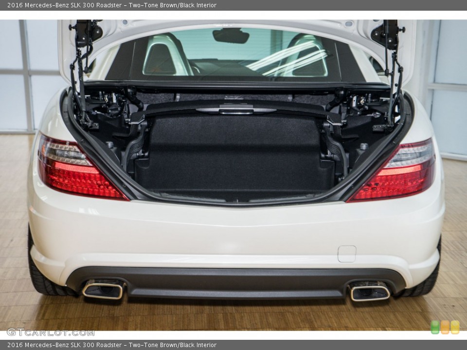 Two-Tone Brown/Black Interior Trunk for the 2016 Mercedes-Benz SLK 300 Roadster #108015020