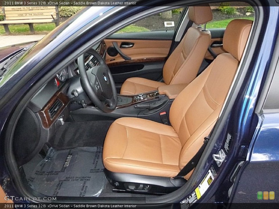 Saddle Brown Dakota Leather Interior Photo for the 2011 BMW 3 Series 328i xDrive Sedan #108015962