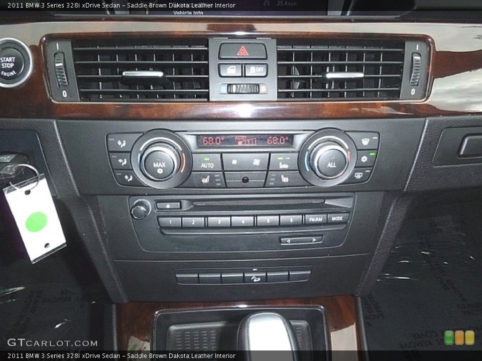 Saddle Brown Dakota Leather Interior Controls for the 2011 BMW 3 Series 328i xDrive Sedan #108016448