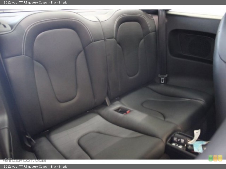 Black Interior Rear Seat for the 2012 Audi TT RS quattro Coupe #108016670