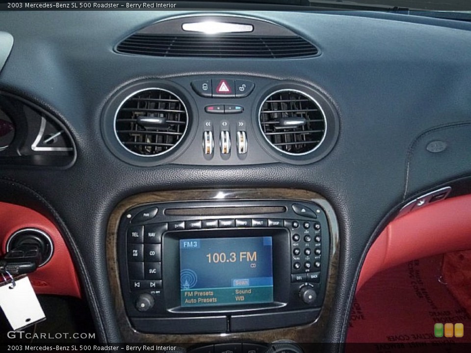 Berry Red Interior Controls for the 2003 Mercedes-Benz SL 500 Roadster #108020366