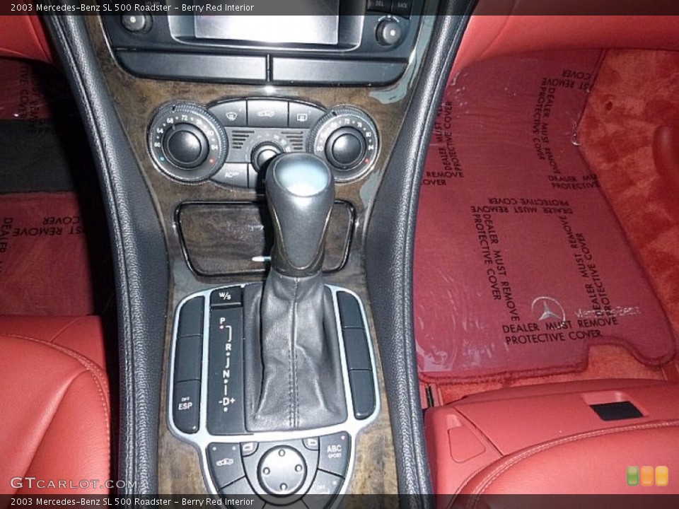 Berry Red Interior Transmission for the 2003 Mercedes-Benz SL 500 Roadster #108020450