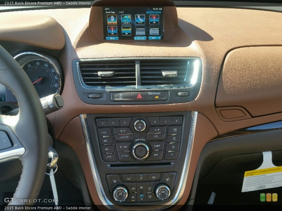 Saddle Interior Controls for the 2015 Buick Encore Premium AWD #108021344