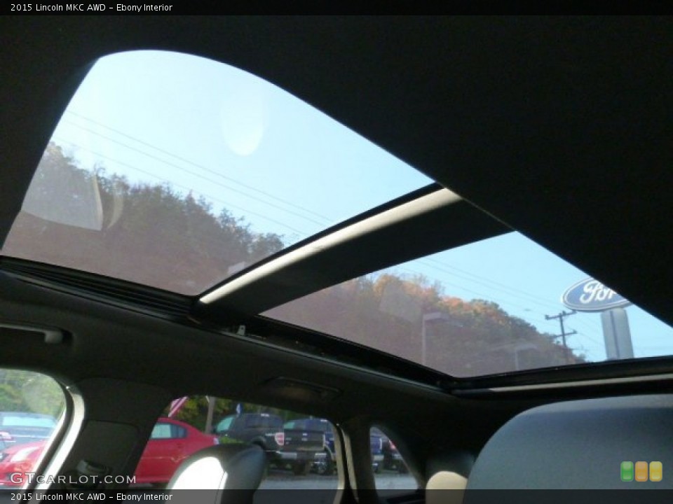 Ebony Interior Sunroof for the 2015 Lincoln MKC AWD #108021362