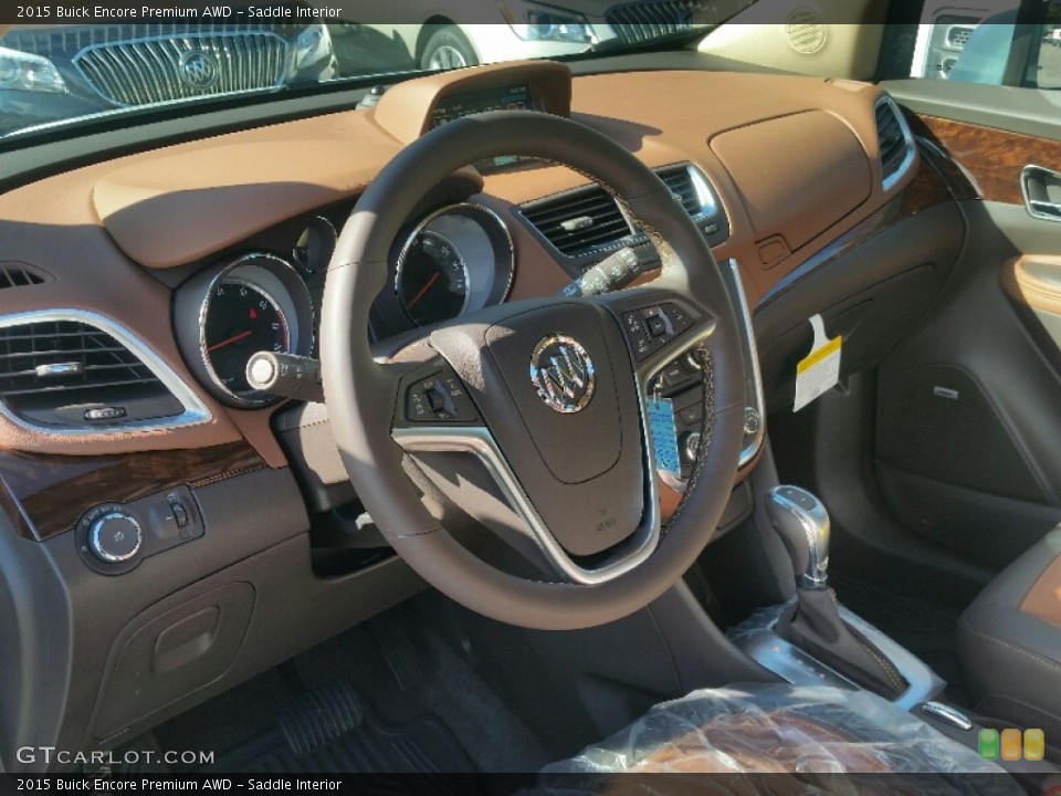 Saddle Interior Dashboard for the 2015 Buick Encore Premium AWD #108021371