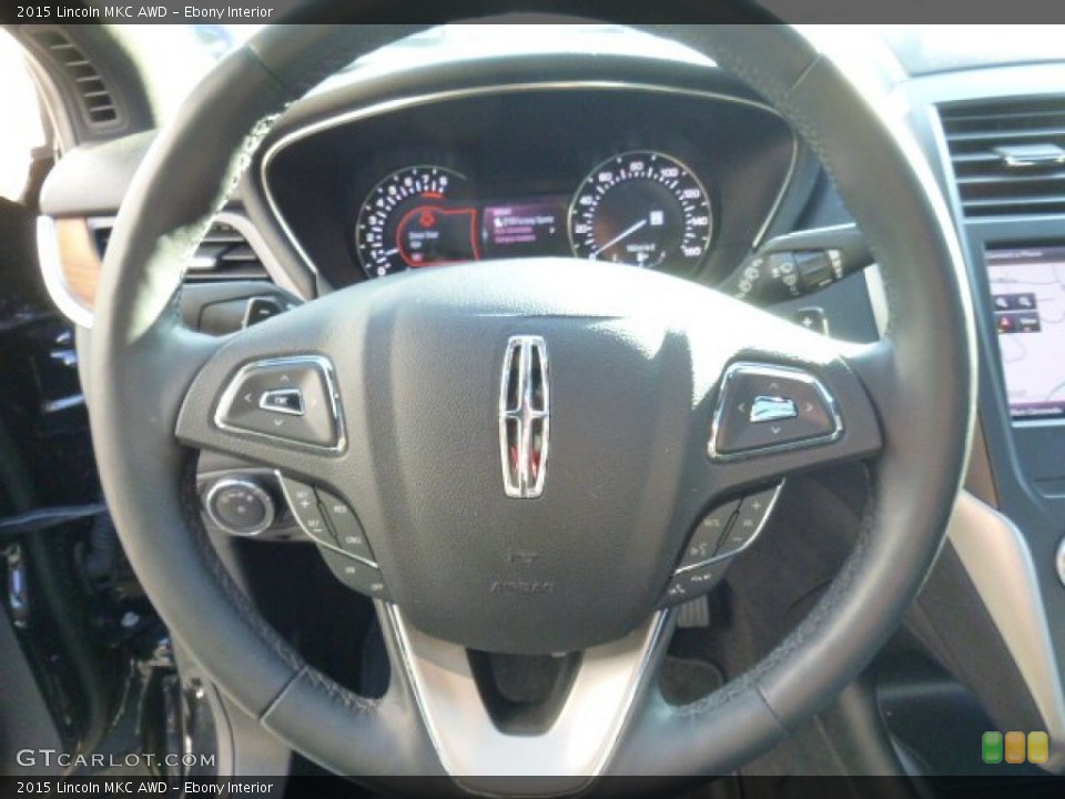 Ebony Interior Steering Wheel for the 2015 Lincoln MKC AWD #108021404
