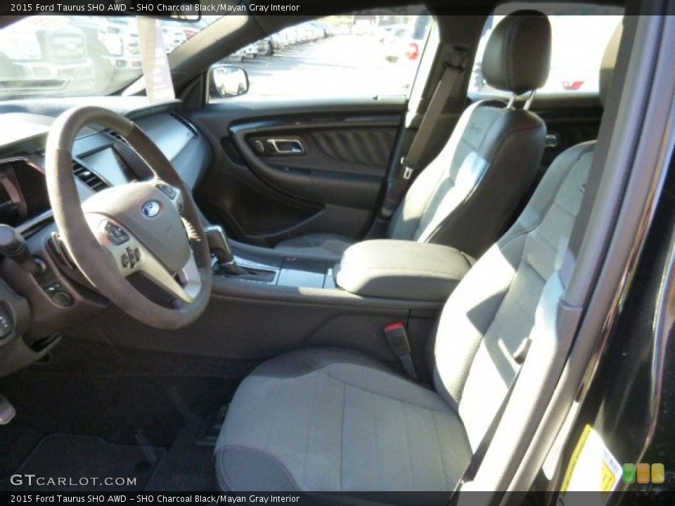 SHO Charcoal Black/Mayan Gray Interior Front Seat for the 2015 Ford Taurus SHO AWD #108023252