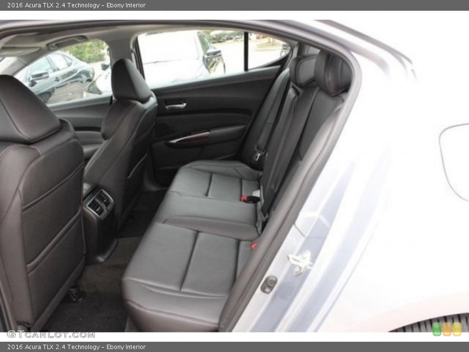 Ebony Interior Rear Seat for the 2016 Acura TLX 2.4 Technology #108041450