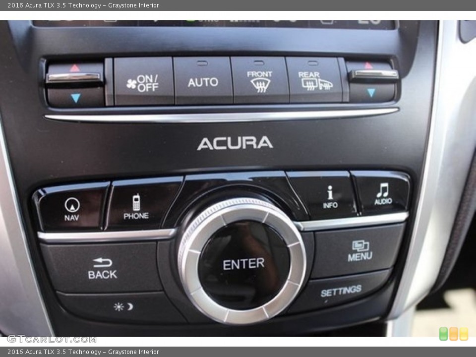 Graystone Interior Controls for the 2016 Acura TLX 3.5 Technology #108042725
