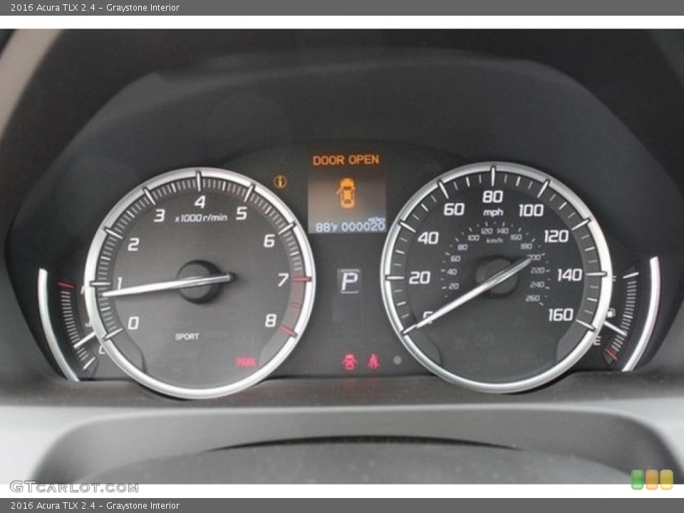 Graystone Interior Gauges for the 2016 Acura TLX 2.4 #108043394