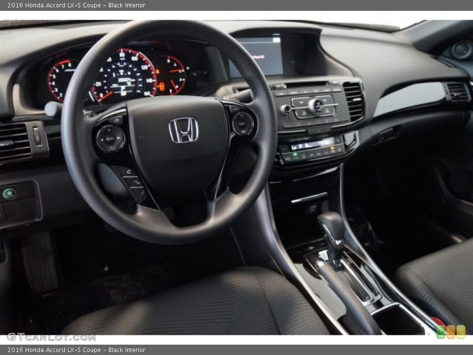 Black Interior Dashboard for the 2016 Honda Accord LX-S Coupe #108046463