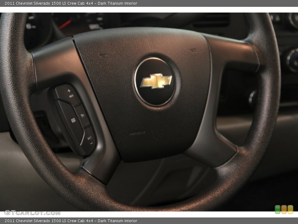 Dark Titanium Interior Steering Wheel for the 2011 Chevrolet Silverado 1500 LS Crew Cab 4x4 #108065674