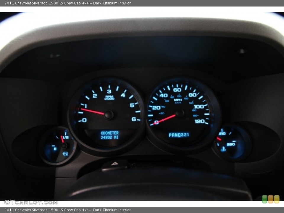 Dark Titanium Interior Gauges for the 2011 Chevrolet Silverado 1500 LS Crew Cab 4x4 #108065691