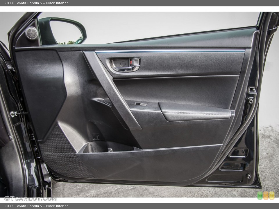Black Interior Door Panel for the 2014 Toyota Corolla S #108071458