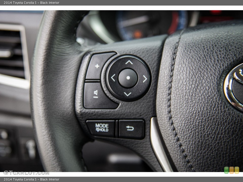 Black Interior Controls for the 2014 Toyota Corolla S #108071524