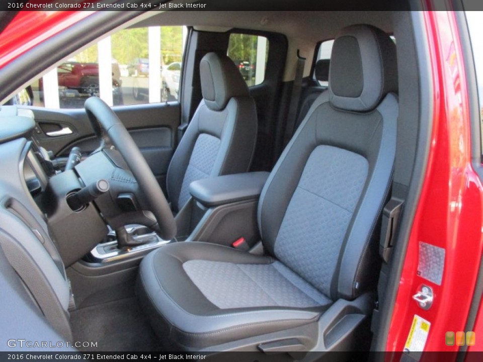 Jet Black Interior Front Seat for the 2016 Chevrolet Colorado Z71 Extended Cab 4x4 #108073717