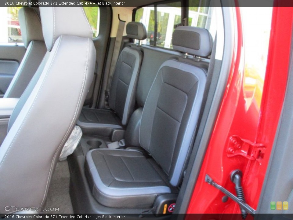 Jet Black Interior Rear Seat for the 2016 Chevrolet Colorado Z71 Extended Cab 4x4 #108073735