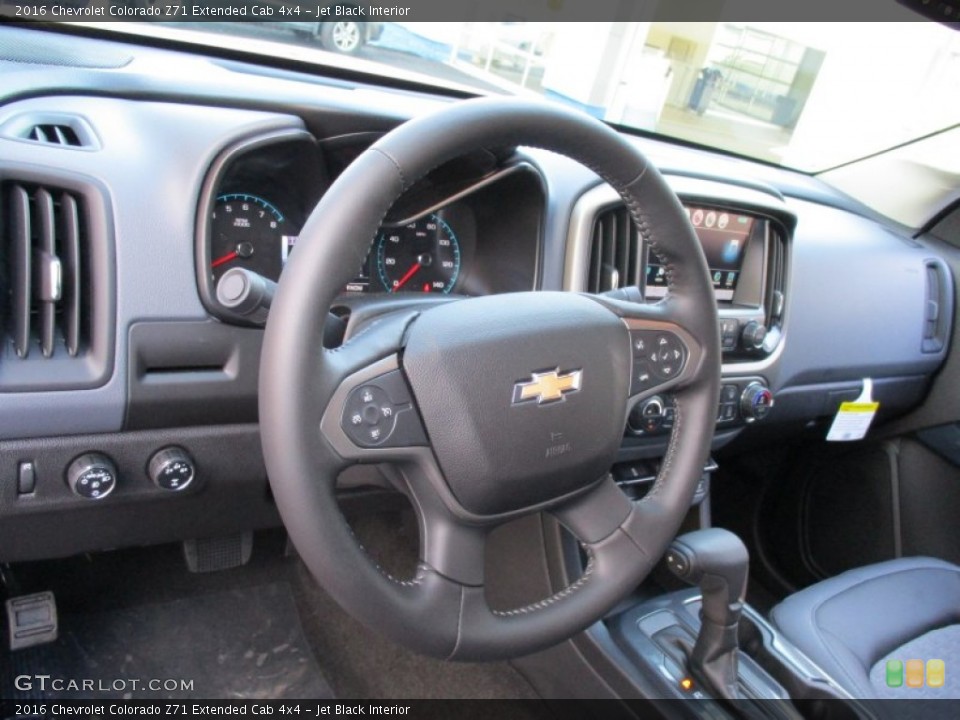 Jet Black Interior Steering Wheel for the 2016 Chevrolet Colorado Z71 Extended Cab 4x4 #108073756