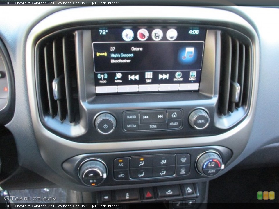 Jet Black Interior Controls for the 2016 Chevrolet Colorado Z71 Extended Cab 4x4 #108073801