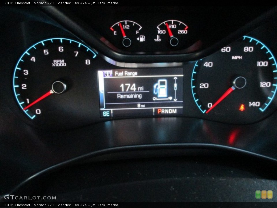 Jet Black Interior Gauges for the 2016 Chevrolet Colorado Z71 Extended Cab 4x4 #108073879