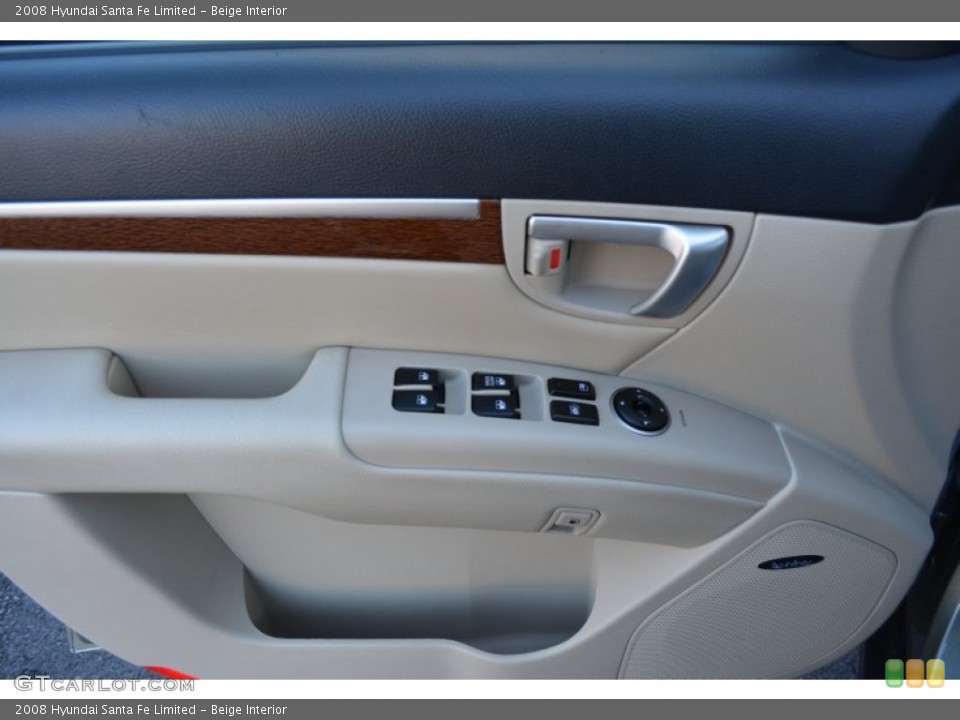 Beige Interior Door Panel for the 2008 Hyundai Santa Fe Limited #108076789