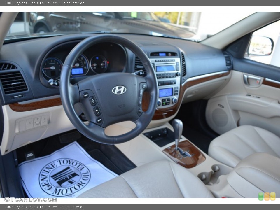 Beige Interior Photo for the 2008 Hyundai Santa Fe Limited #108076834