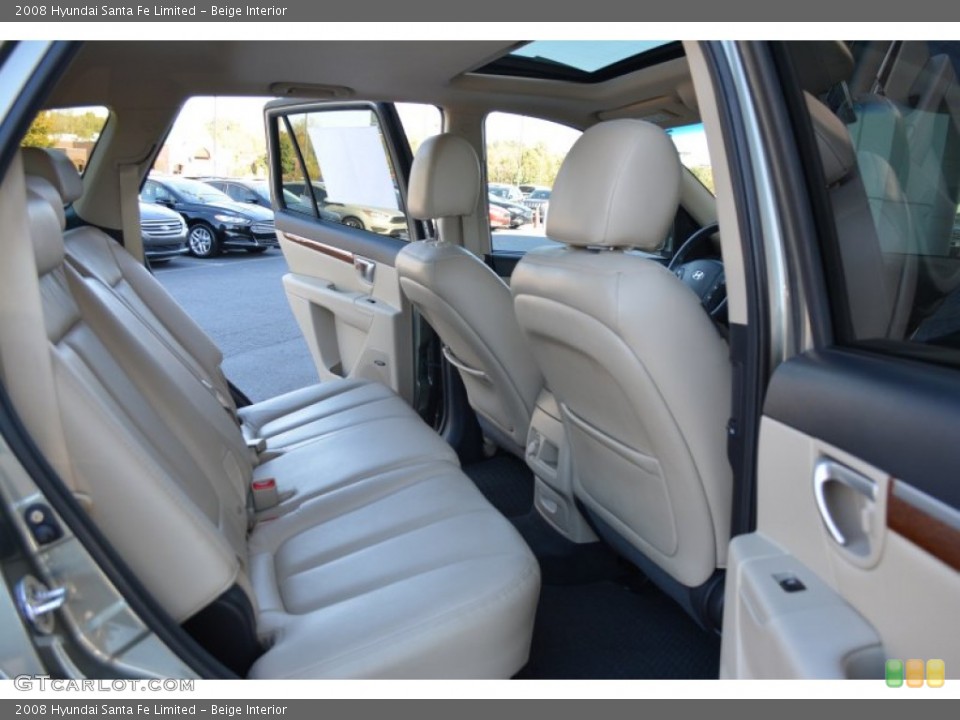 Beige Interior Rear Seat for the 2008 Hyundai Santa Fe Limited #108076913