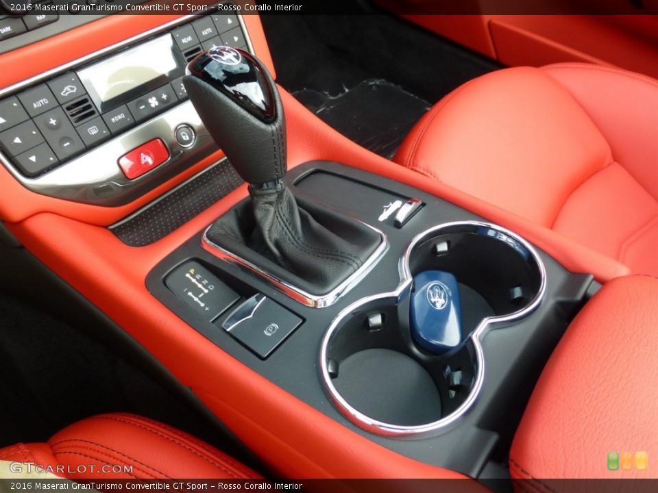 Rosso Corallo Interior Transmission for the 2016 Maserati GranTurismo Convertible GT Sport #108078793