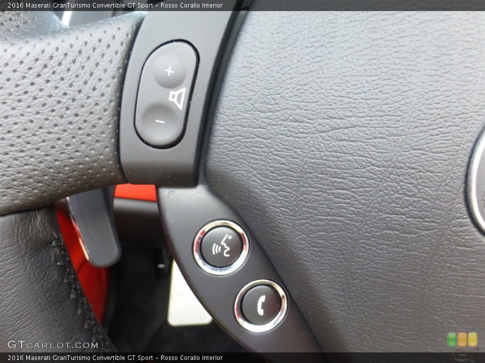 Rosso Corallo Interior Controls for the 2016 Maserati GranTurismo Convertible GT Sport #108078871