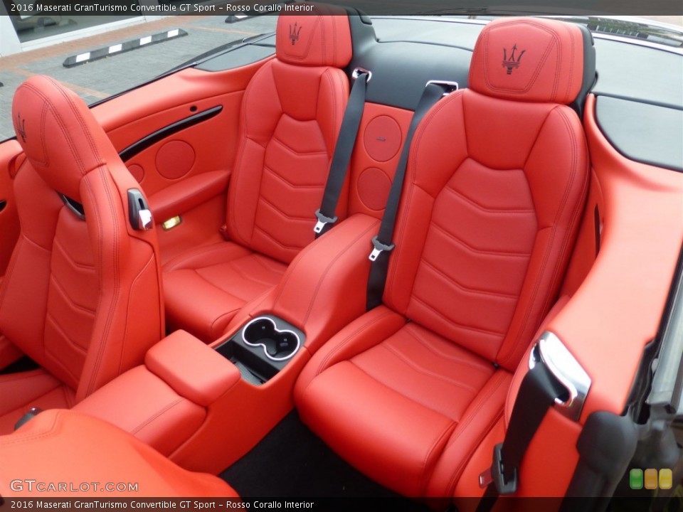 Rosso Corallo 2016 Maserati GranTurismo Convertible Interiors