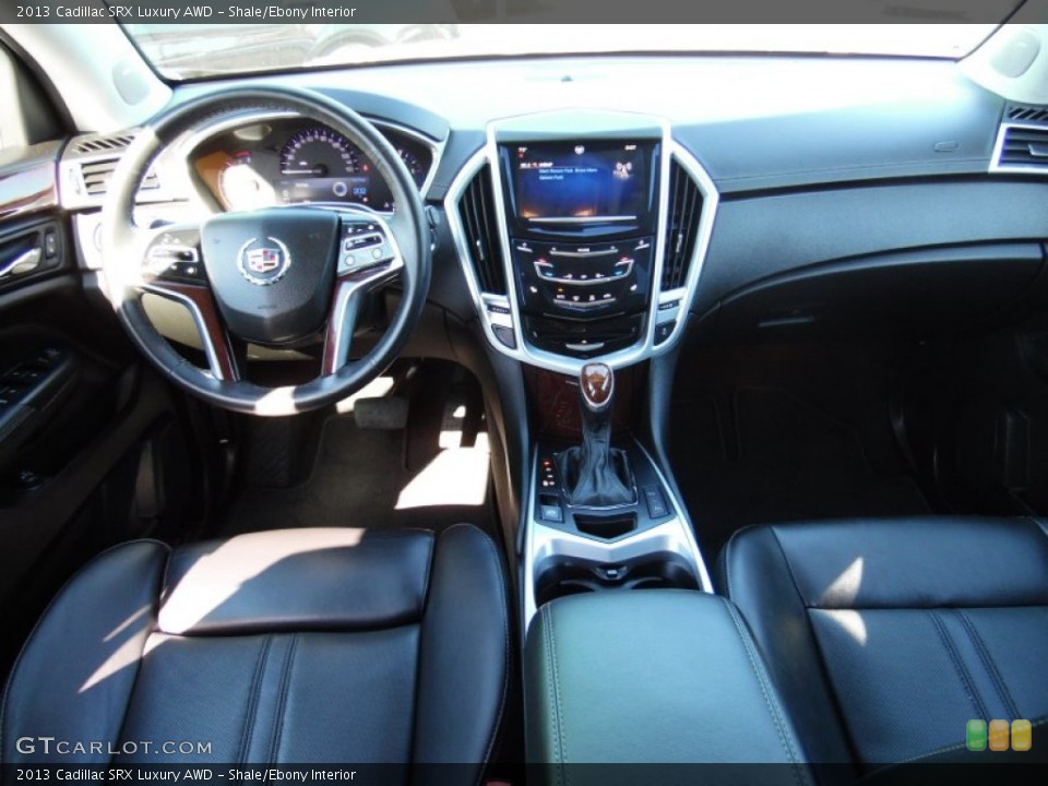 Shale/Ebony Interior Dashboard for the 2013 Cadillac SRX Luxury AWD #108080813