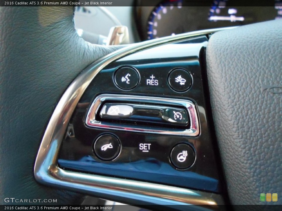 Jet Black Interior Controls for the 2016 Cadillac ATS 3.6 Premium AWD Coupe #108084722